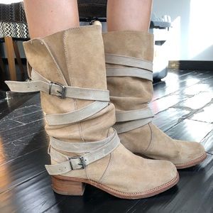 Authentic Juicy Couture Suede Beige Boot